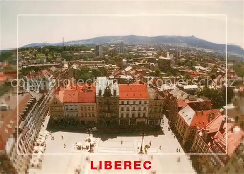 AK / Ansichtskarte Liberec Stadtpanorama Marktplatz Stadtzentrum Liberec