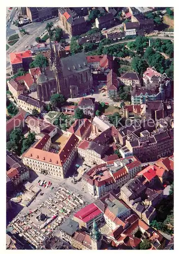 AK / Ansichtskarte Brno_Bruenn Markt Domkirche St. Peter und Paul Fliegeraufnahme Brno_Bruenn