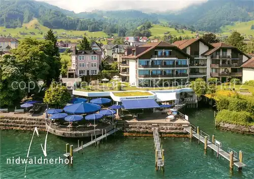 AK / Ansichtskarte Beckenried Hotel Nidwaldnerhof Terrasse Beckenried
