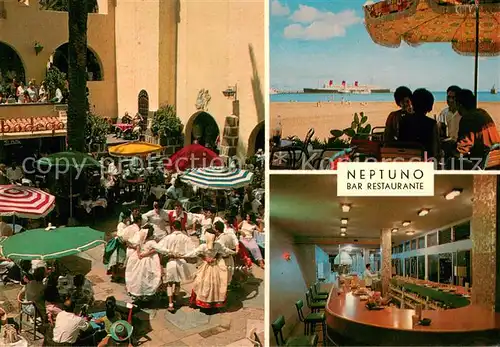 AK / Ansichtskarte Las_Palmas_Gran_Canaria Bar Restaurante Neptuno Playa Alcaravaneras Las_Palmas_Gran_Canaria