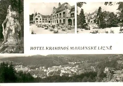 AK / Ansichtskarte Marianske_Lazne Hotel Krakonos Panorama Marianske_Lazne