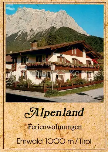 AK / Ansichtskarte Ehrwald_Tirol Alpenland Ferienwohnungen Ehrwald Tirol