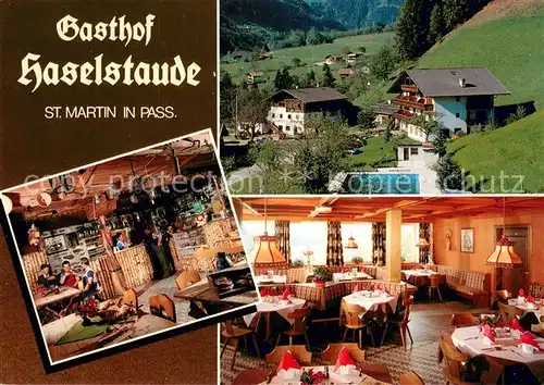 AK / Ansichtskarte St_Martin_Passeiertal Gasthof Garni Haselstaude Gastraeume St_Martin_Passeiertal