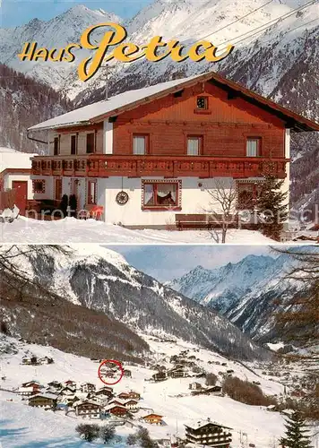 AK / Ansichtskarte Soelden_oetztal Haus Petra Panorama Soelden oetztal