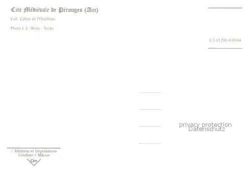 AK / Ansichtskarte Perouges Cite medievale vue aerienne Perouges