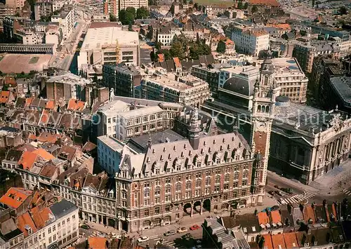 AK / Ansichtskarte Lille_Nord La Bourse et l Opera vue aerienne Lille_Nord