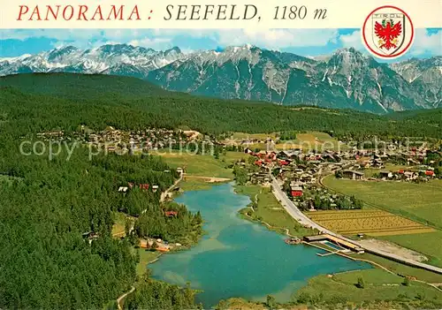AK / Ansichtskarte Seefeld_Tirol Hoehenluftkurort Wintersportplatz Alpen Fliegeraufnahme Seefeld Tirol