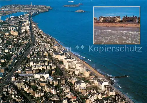 AK / Ansichtskarte Parame_St Malo Le Sillon et le Centre de Thalassotherapie vue aerienne 