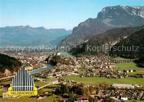 AK / Ansichtskarte Kufstein_Tirol Panorama Blick zum Kaisergebirge Fliegeraufnahme Heldenorgel Kufstein_Tirol
