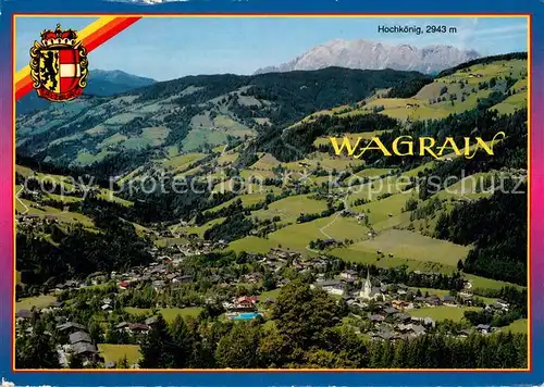 AK / Ansichtskarte Wagrain_Salzburg Urlaubs  und Erholungsort Alpenpanorama Fliegeraufnahme Wagrain Salzburg