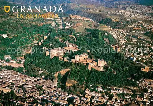AK / Ansichtskarte Granada_Andalucia La Alhambra vista aerea Granada Andalucia
