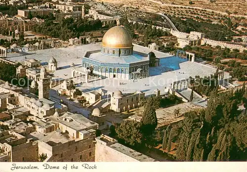 AK / Ansichtskarte Jerusalem_Yerushalayim Dome of the Rock Felsendom Fliegeraufnahme Jerusalem_Yerushalayim