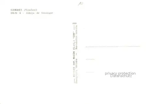 AK / Ansichtskarte Gordes Abbaye de Senanque vue aerienne Gordes