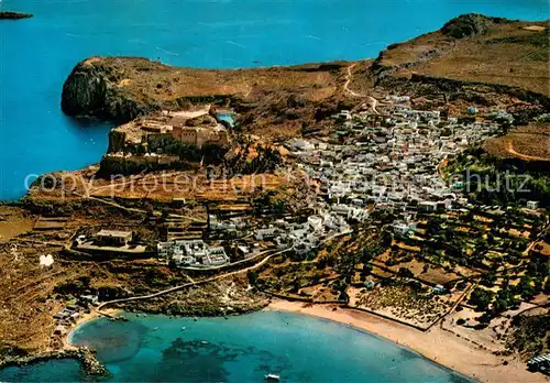 AK / Ansichtskarte Lindos_Lindo Fliegeraufnahme Lindos Lindo