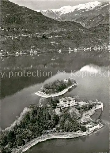 AK / Ansichtskarte Isole_di_Brissago Parco betanikco del Cantone Ticino Fliegeraufnahme Isole_di_Brissago
