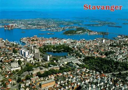 AK / Ansichtskarte Stavanger Fliegeraufnahme Stavanger