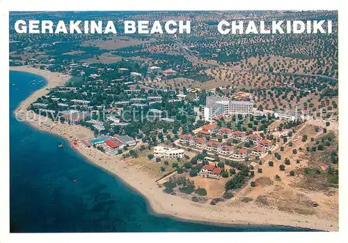 AK / Ansichtskarte Chalkidiki Gerakina Beach Fliegeraufnahme Chalkidiki
