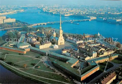 AK / Ansichtskarte Haseninsel_Sankt Petersbourg_St_Petersburg Fliegeraufnahme 