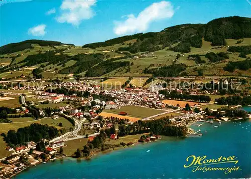 AK / Ansichtskarte Mondsee_Salzkammergut Fliegeraufnahme Mondsee Salzkammergut
