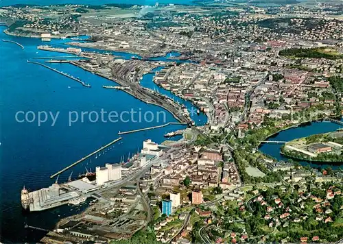 AK / Ansichtskarte Trondheim Fliegeraufnahme Trondheim