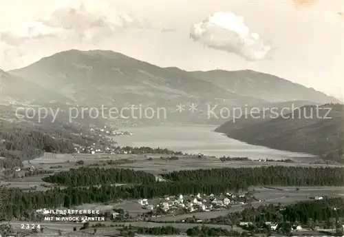 AK / Ansichtskarte Millstaettersee Fliegeraufnahme mit Mirnock Millstaettersee