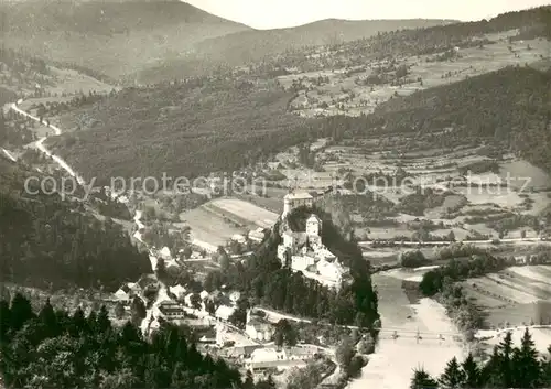 AK / Ansichtskarte Oravsky_Podzamok Fliegeraufnahme Oravsky Podzamok