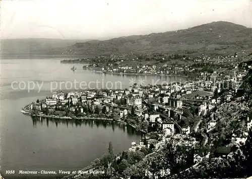 AK / Ansichtskarte Montreux_VD Clarens Vevey et Mont Pelerin Vue aerienne Montreux VD