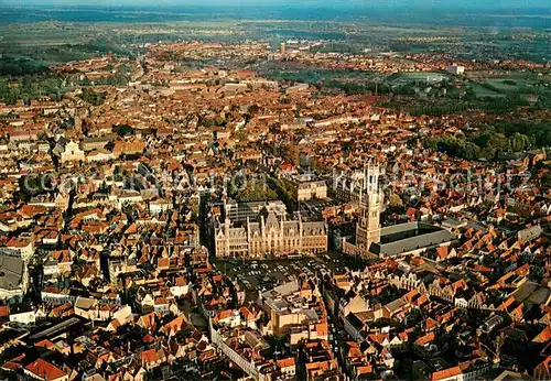 AK / Ansichtskarte Brugge_Bruges_Flandern Fliegeraufnahme 