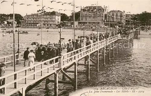 AK / Ansichtskarte Arcachon_33 La Jetee Promenade Les Hotels 