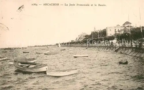 AK / Ansichtskarte Arcachon_33 La Jetee Promenade et le Bassin 