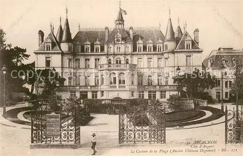 AK / Ansichtskarte Arcachon_33 Le Casino de la Plage Ancien Chateau Deganne 