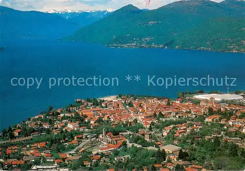 AK / Ansichtskarte Germignaga Lago Maggiore veduta aerea Germignaga