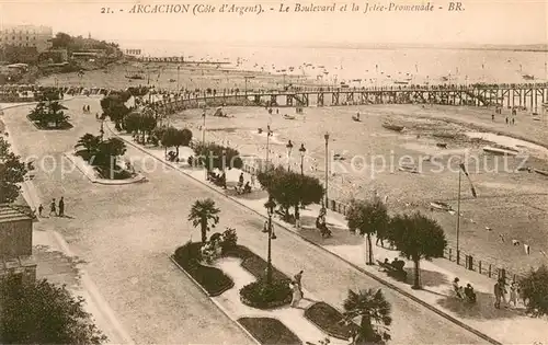 AK / Ansichtskarte Arcachon_33 Le Boulevard et la Jetee Promenade 