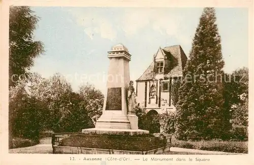 AK / Ansichtskarte Auxonne Le Monument dans le Square Auxonne