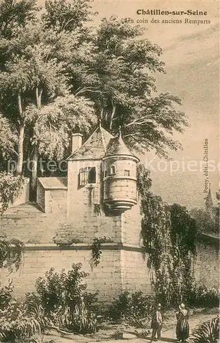 AK / Ansichtskarte Chatillon sur Seine Un coin des anciens Remparts Chatillon sur Seine