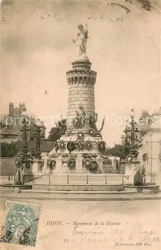 AK / Ansichtskarte Dijon_21 Monument de la Defense 