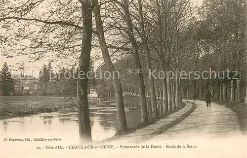 AK / Ansichtskarte Chatillon sur Seine Promenade de la Douix Bords de la Seine Chatillon sur Seine