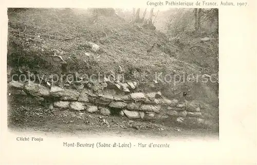 AK / Ansichtskarte Autun Mont Beuvray Mur d enceinte Autun