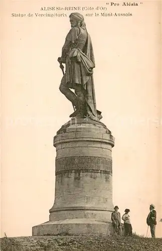 AK / Ansichtskarte Alise Sainte Reine_Alesia Statue de Vercingetorix sur le Mont Aussois 