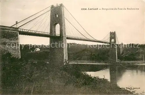 AK / Ansichtskarte Lorient_Morbihan_Bretagne Perspective du Pont du Bonhomme Lorient_Morbihan_Bretagne