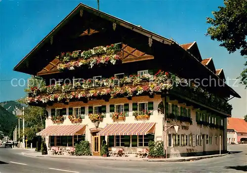 AK / Ansichtskarte Oberammergau Hotel Wolf Oberammergau