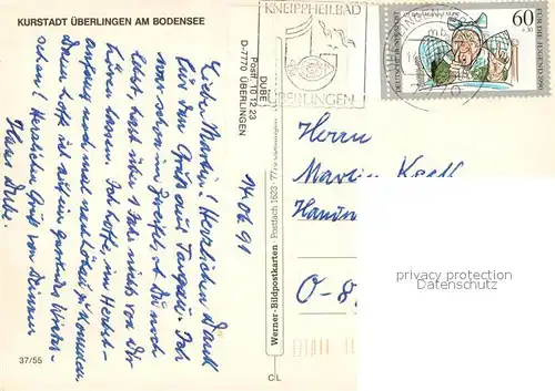 AK / Ansichtskarte ueberlingen_Bodensee Fliegeraufnahme ueberlingen Bodensee