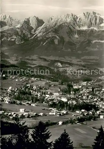 AK / Ansichtskarte Kitzbuehel_Tirol Panorama Blick gegen Kaisergebirge Kitzbuehel Tirol