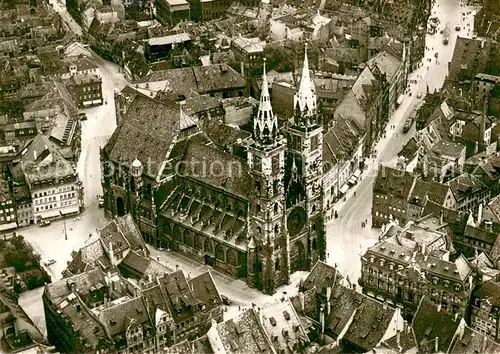 AK / Ansichtskarte Nuernberg Fliegeraufnahme St. Lorenzkirche Nuernberg