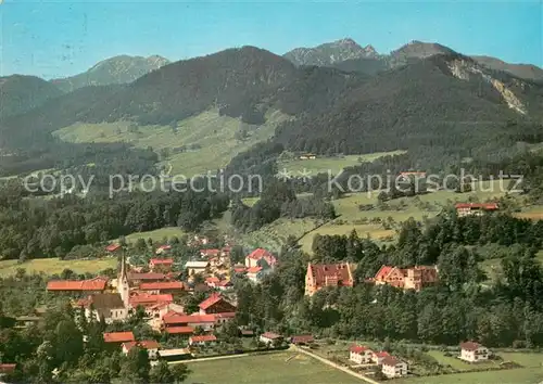 AK / Ansichtskarte Brannenburg Fliegeraufnahme mit Ramboldplatte Hochsalwand Wildalpjoch Brannenburg