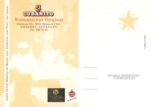 AK / Ansichtskarte Dresden Neustadt El cubanito kubanisches Restaurant 