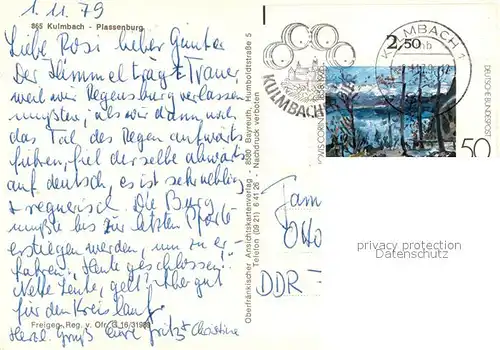 AK / Ansichtskarte Kulmbach Plassenburg Kulmbach