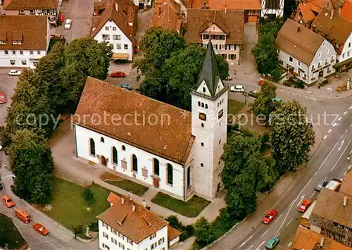 AK / Ansichtskarte Welzheim Fliegeraufnahme mit Kirche Welzheim
