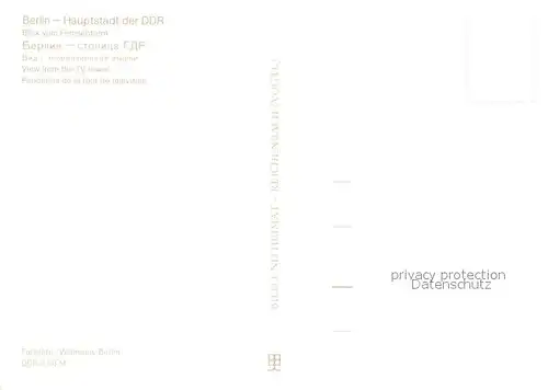 AK / Ansichtskarte Berlin Blick vom Fernsehturm Berlin