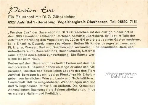 AK / Ansichtskarte Bernsburg Pension Eva Pferdeschlitten Bernsburg